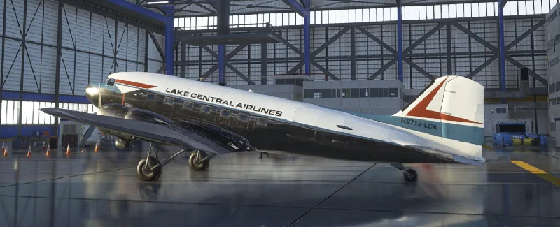 DC-3 Lake Central Airlines Livery for Microsoft Flight Simulator 2024